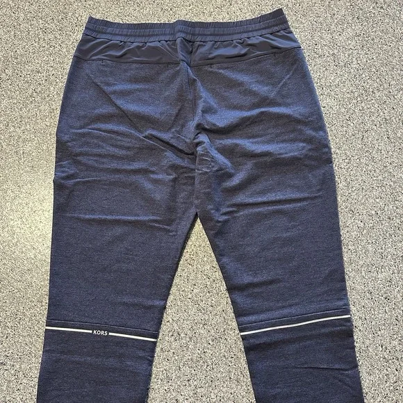 Michael Kors Pants Mens‎ L Performance Jogger Track Pant Tapered Navy Blue $198